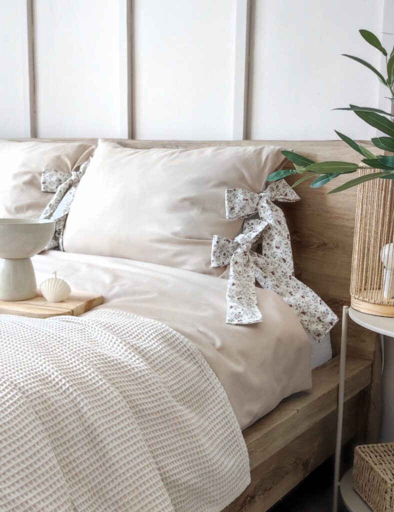 Komplet pościeli z kokardami