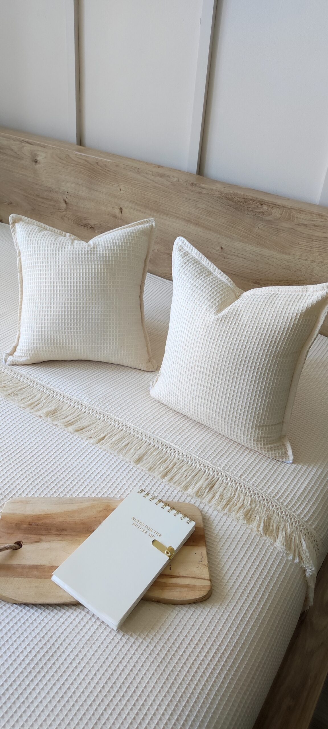 Narzuta WAFEL jasny beż 180x200x220x240