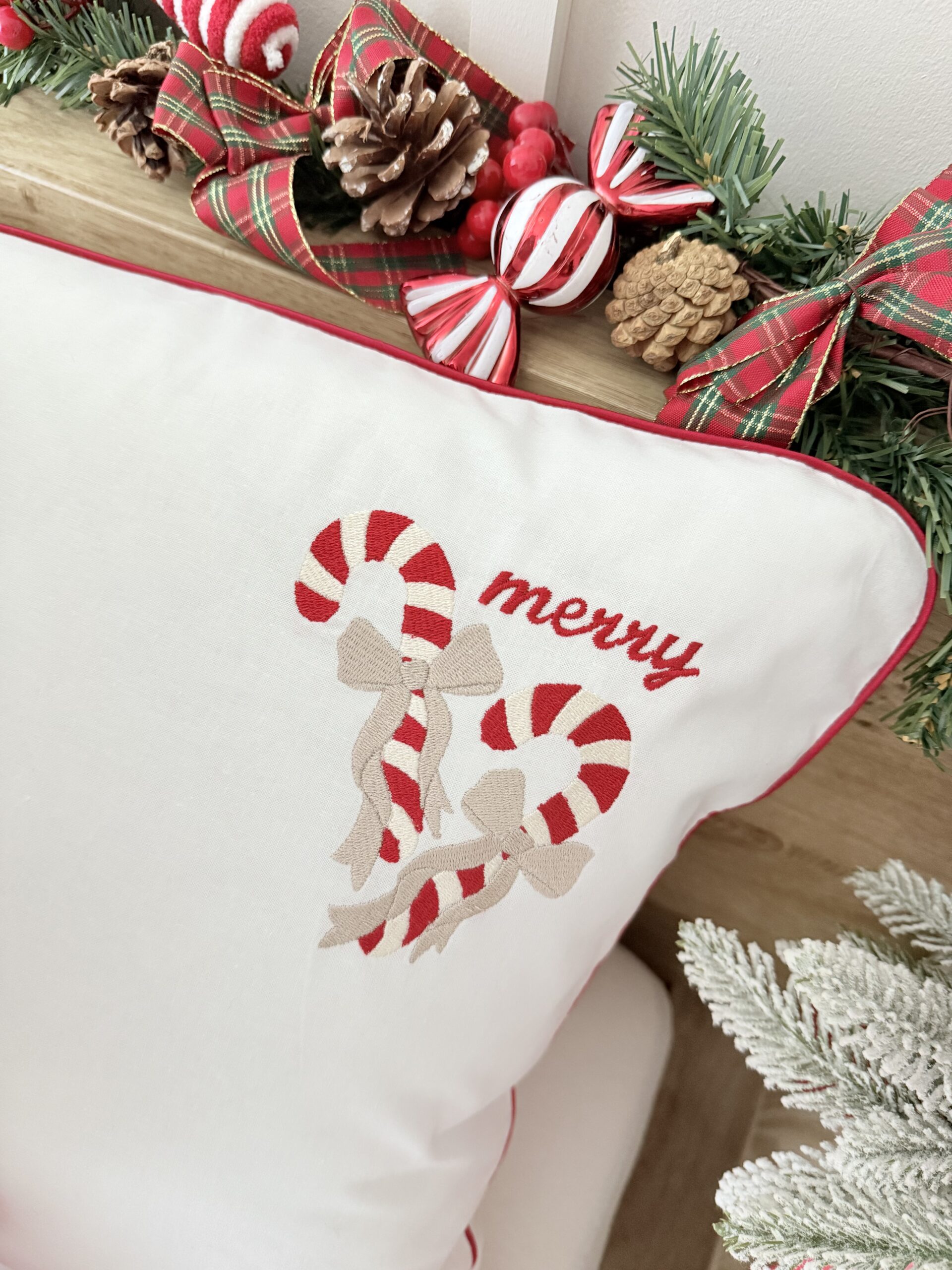 Świąteczna pościel haft lasek cukrowych