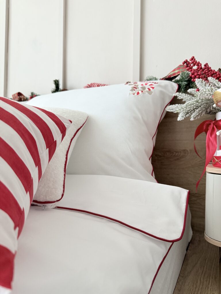 Świąteczna pościel haft lasek cukrowych