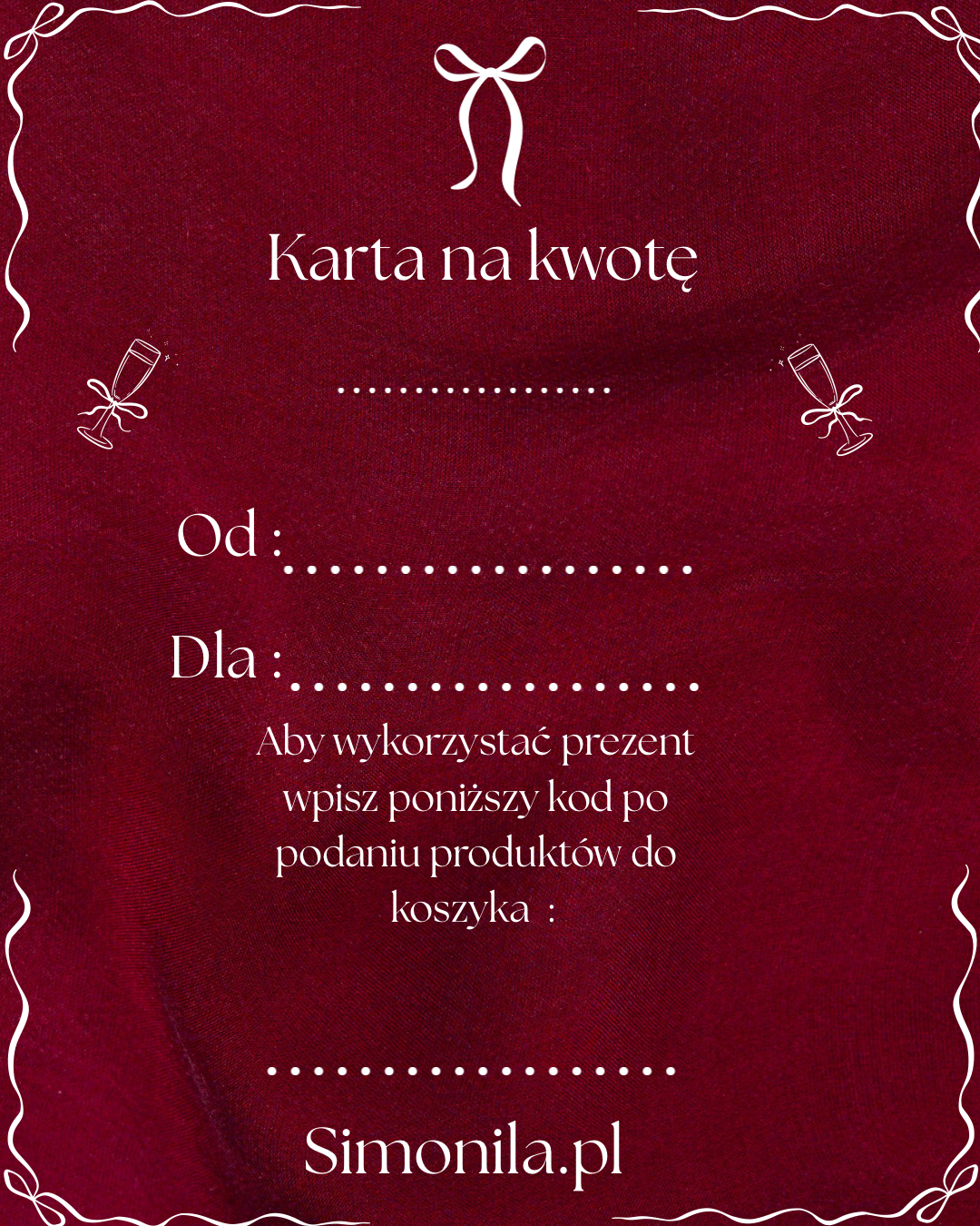 Karta podarunkowa Święta z Simonila