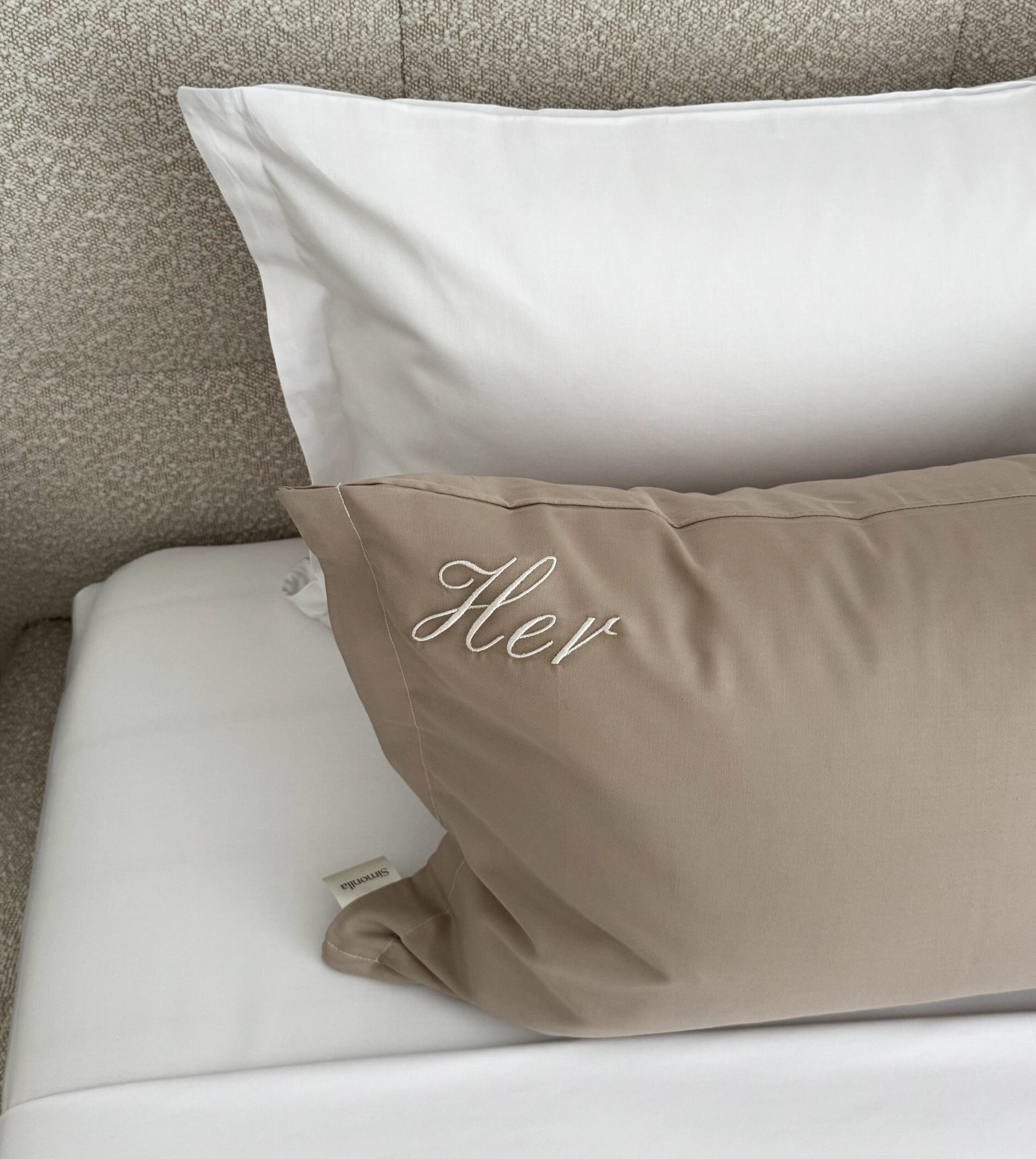 poszewka satynowa Pure beżowa