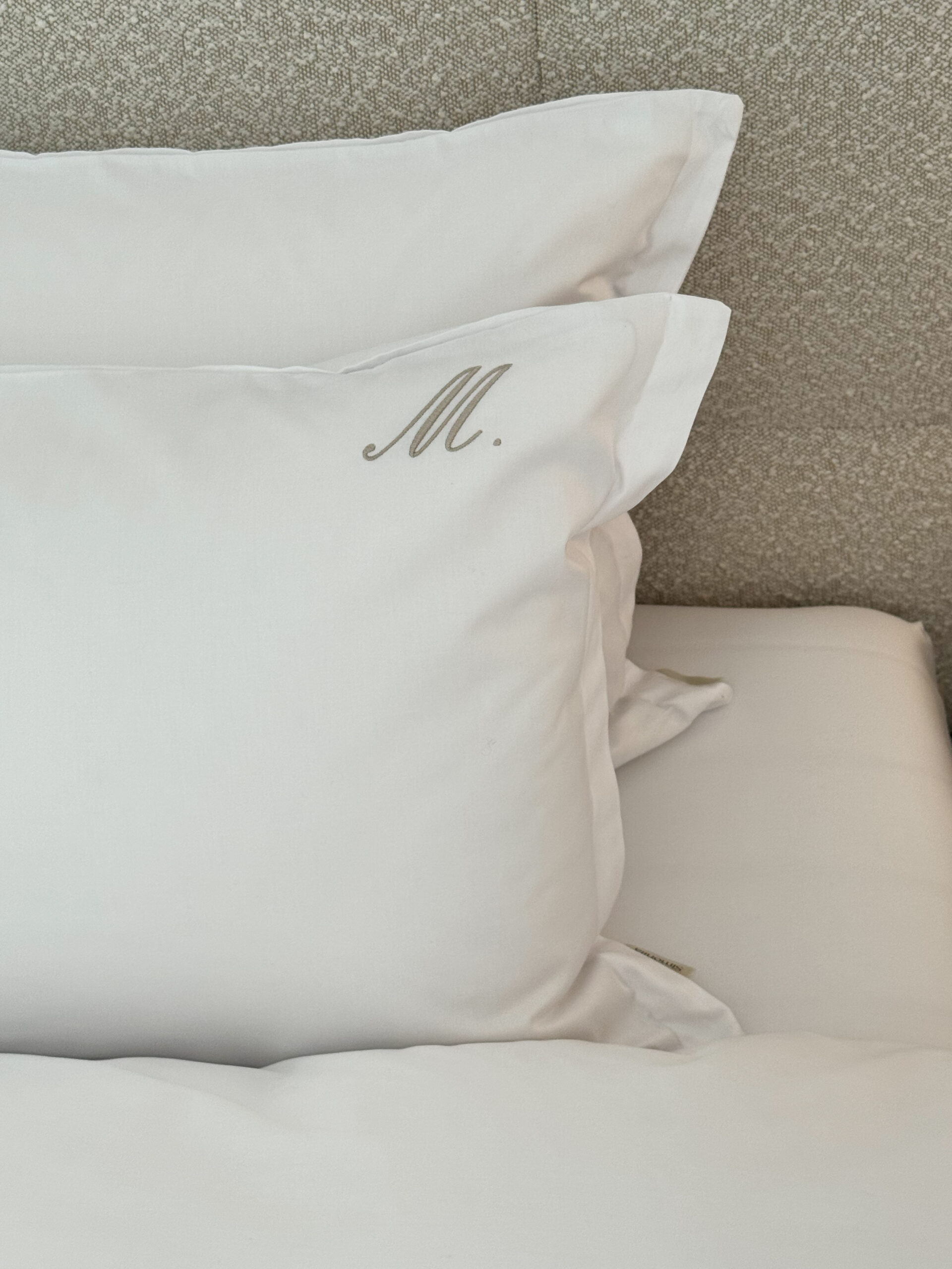 Pościel satynowa Pure personalizowana – biała