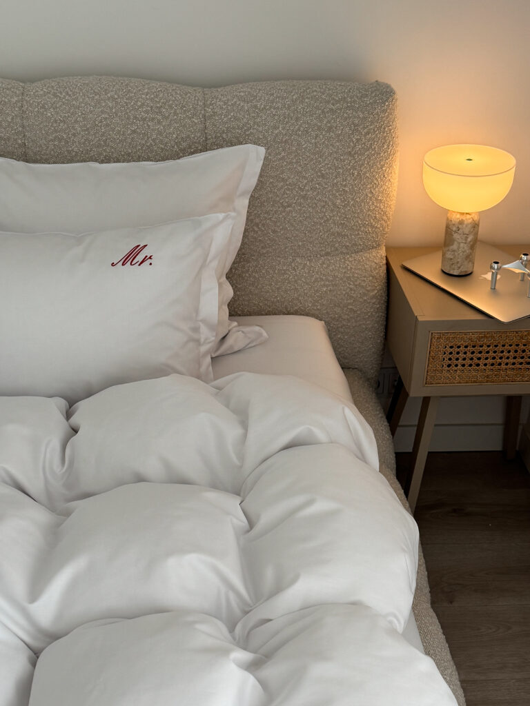 pościel satynowa Pure z haftem MR i MS