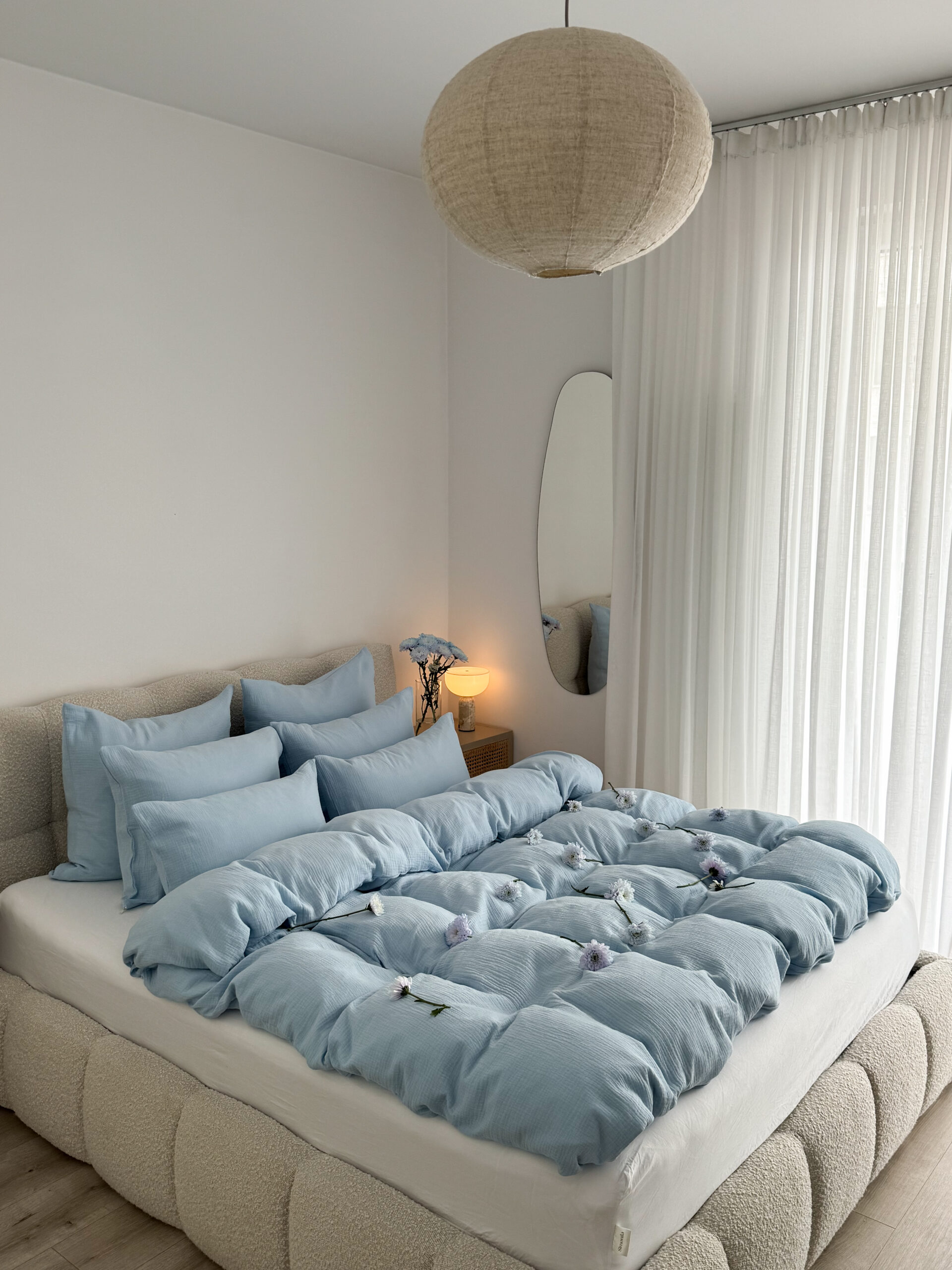 detal muślinowej pościeli Simonila